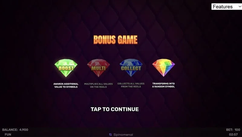 3 Sparking Crowns बोनस गेम